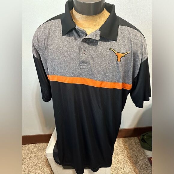 We Are Texas Authentic Apparel Texas Longhorns Mens XXL Short Sleeve Polo - Picture 1 of 7
